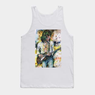 JEFF BECK watercolor portrait .2 Tank Top